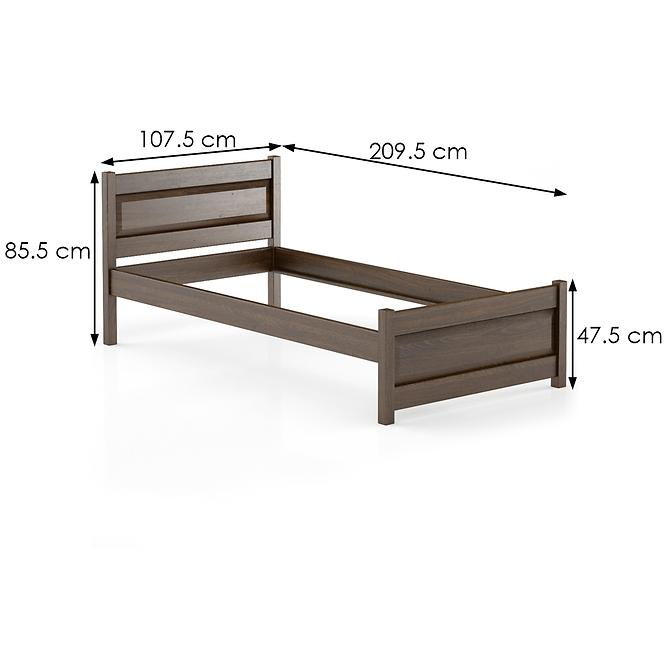 Bett Buche Lk120–100x200 Nuss