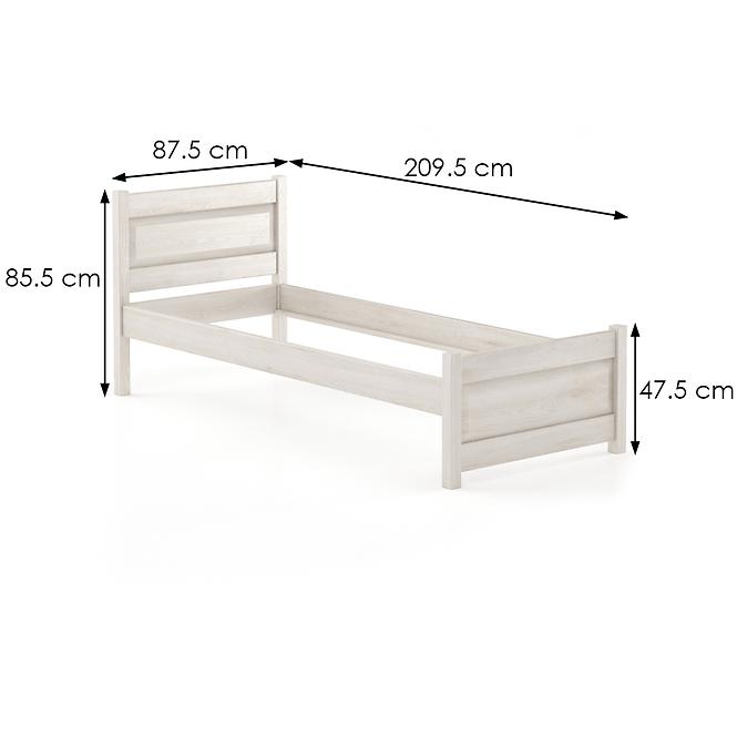 Bett Buche Lk120–80x200 gebleicht