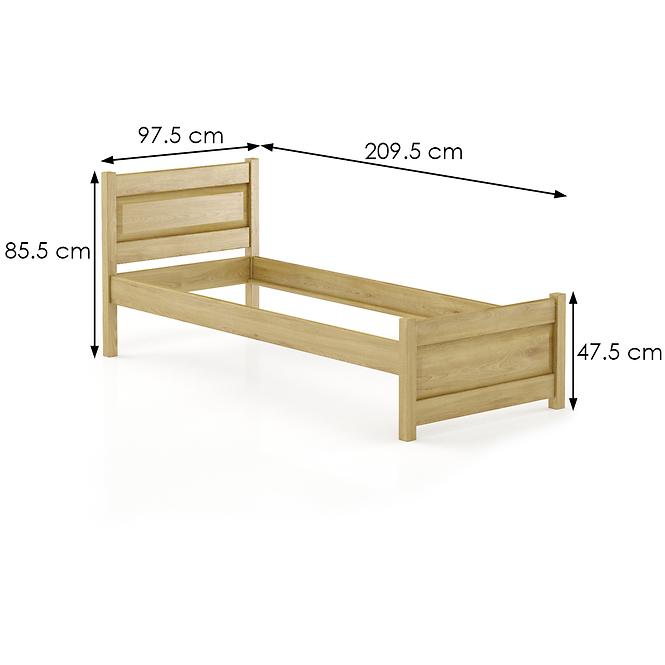 Bett Buche Lk120–90x200 rustikal