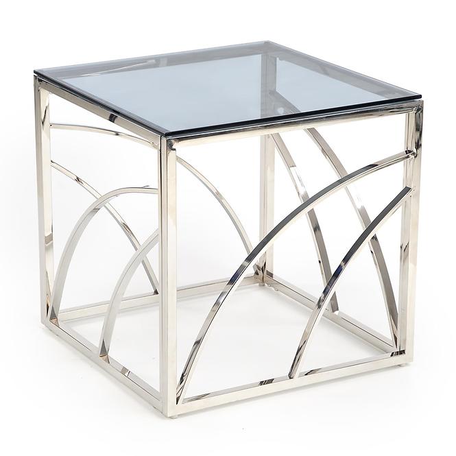 Couchtisch Universe Quadrat rauchige/silber