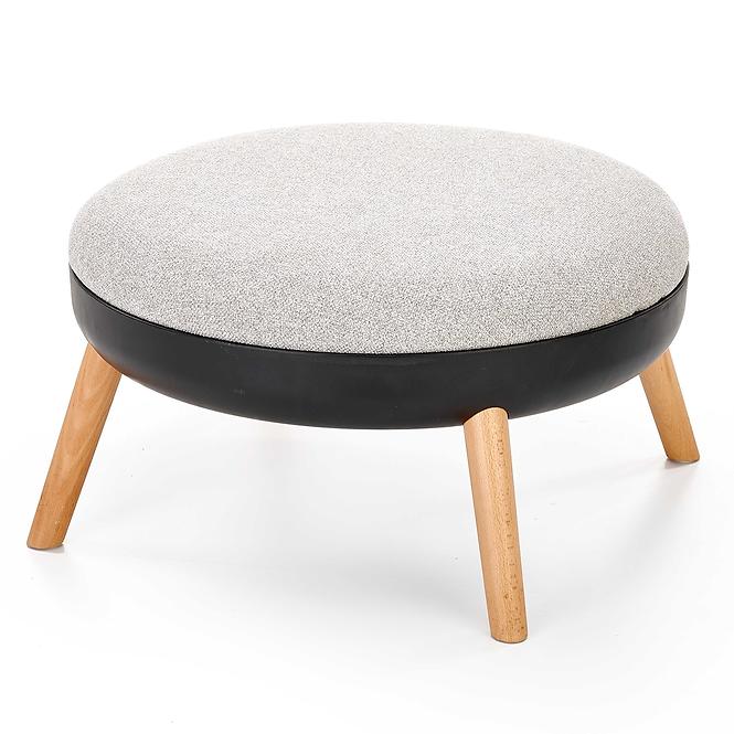 Hocker Scandi grau/weiß/schwarz