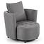 Sessel Hampton mit Hocker Aschgrau,2