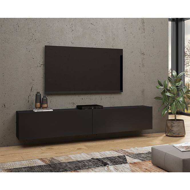 Kommode Tv Ava 2KL 40  Schwarz/Schwarz