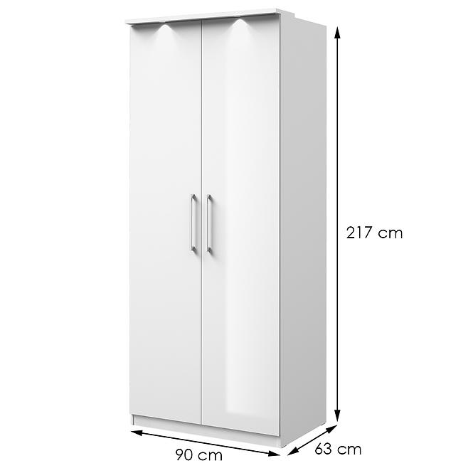 Schrank Optima 2D 18. Weiß