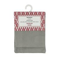 Serviette MODERN grau glatt 45x45 Set 4 Stk