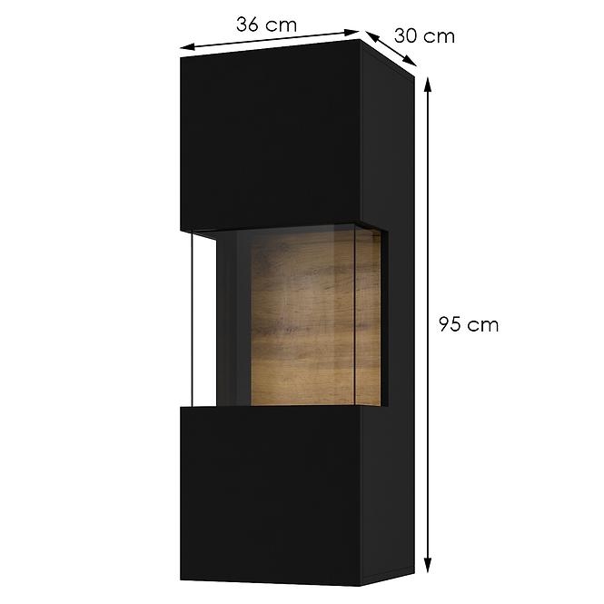 Vitrine 1D Ava 07 schwarz