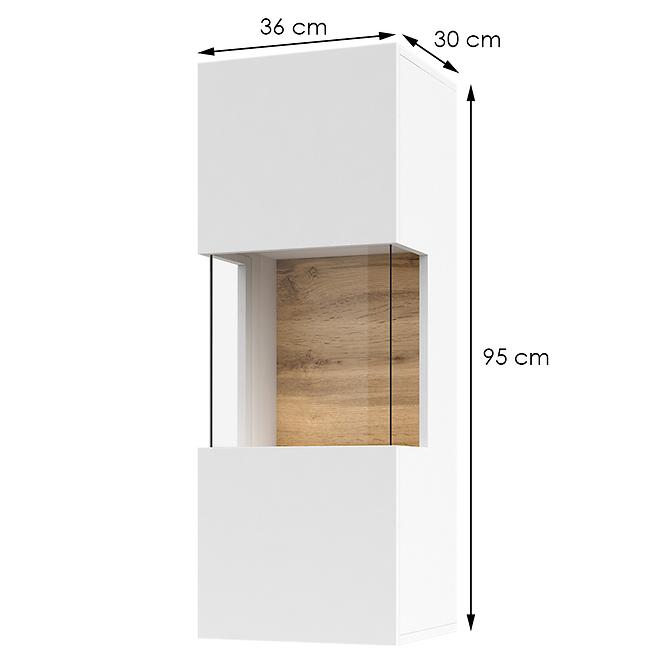 Vitrine 1D Ava 07 weiß