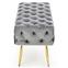 Hocker Athena aschgrau/gold,3