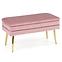 Hocker Velva rosa/gold,2