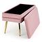 Hocker Velva rosa/gold,4