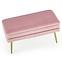 Hocker Velva rosa/gold,5