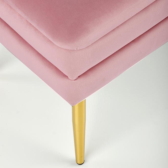 Hocker Velva rosa/gold