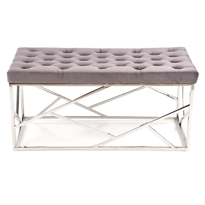 Hocker Milagro aschgrau/silber