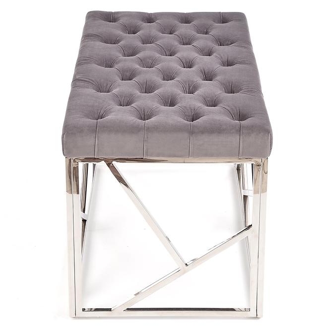 Hocker Milagro aschgrau/silber