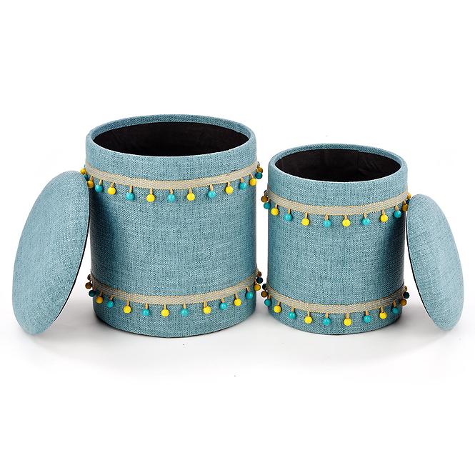 Hocker 2 St. Grado blau