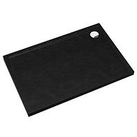 Duschwanne Kw Caspar New Black Stone 80x100x4,5 3.2336/C/St