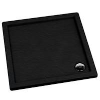 Duschwanne quadratisch Black Stone 90x90x5 Espera AQM261CST