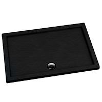 Duschwanne rechteckig Black Stone 80x100x5 Espera AQM266CST