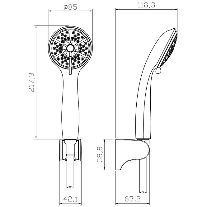 Duschset VIGO SET 5-F