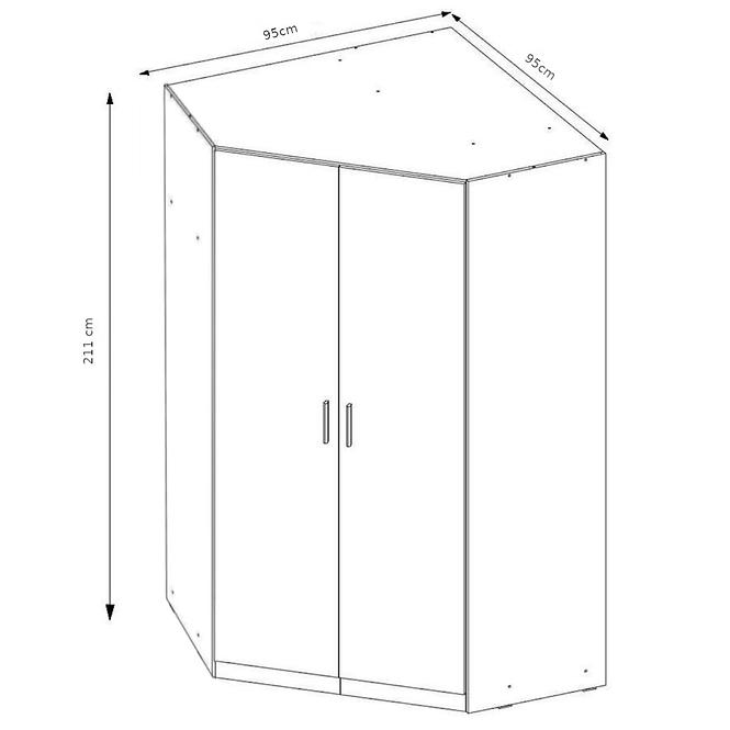 Schrank Taro IV 95cm Eiche Sonoma