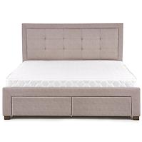 Bett Evora 160 beige/Nuss