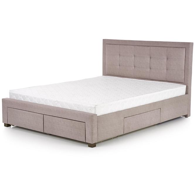 Bett Evora 160 beige/Nuss