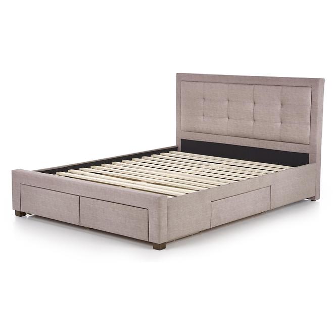 Bett Evora 160 beige/Nuss