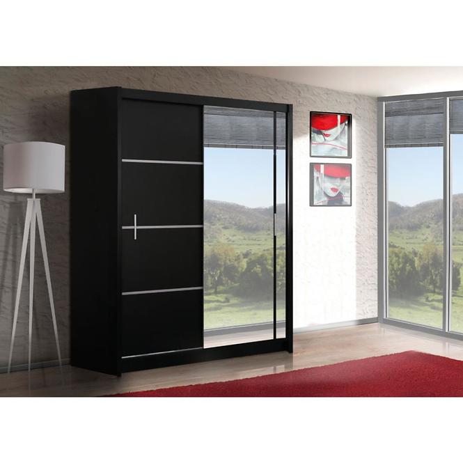 Schrank Vista 150cm Schwarz