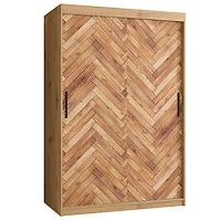 Schrank HERRINGBONE 1 120 Eiche artisan/Fischgrät