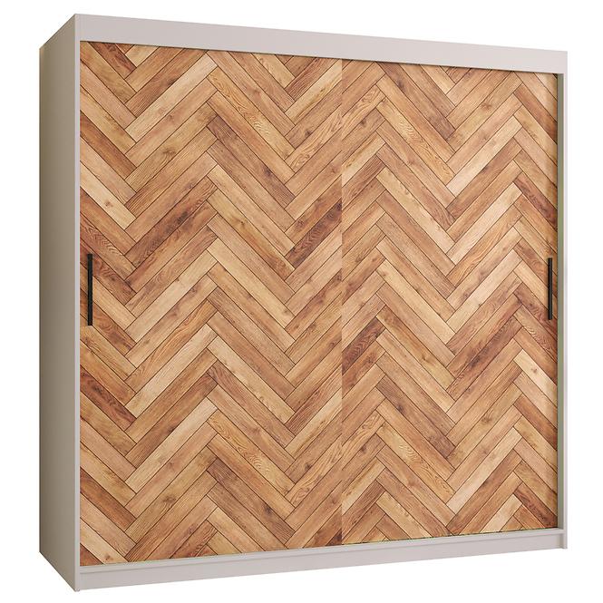 Schrank HERRINGBONE 1 180 Weiß/Fischgrät