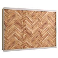 Schrank HERRINGBONE 1 250 Weiß/Fischgrät