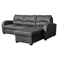 Ecksofa Tilo 2F–REC/BK Matt Velvet 97 P