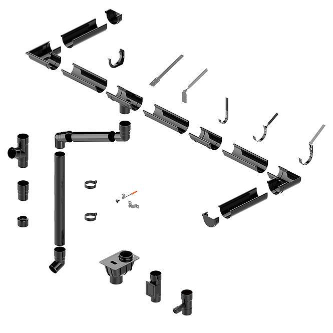 Standrohr mit Reinigungsöffnung 110 mm Bryza Ziegelrot