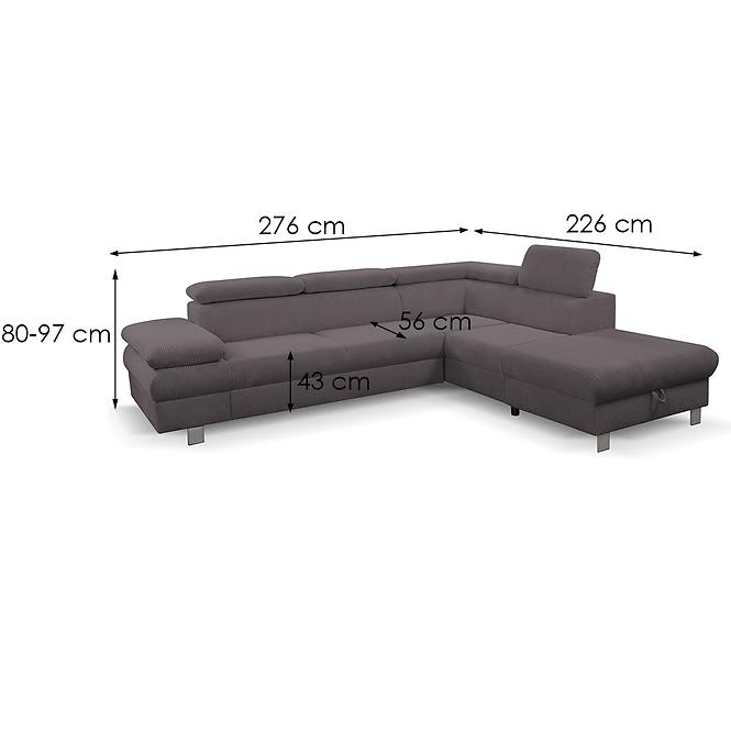 Ecksofa Conti P Poso 22