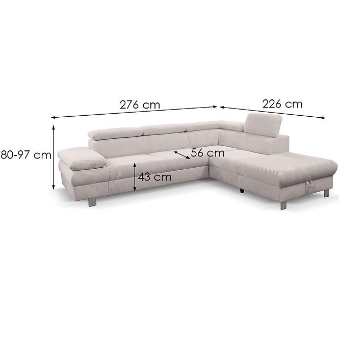 Ecksofa Conti P Poso 100