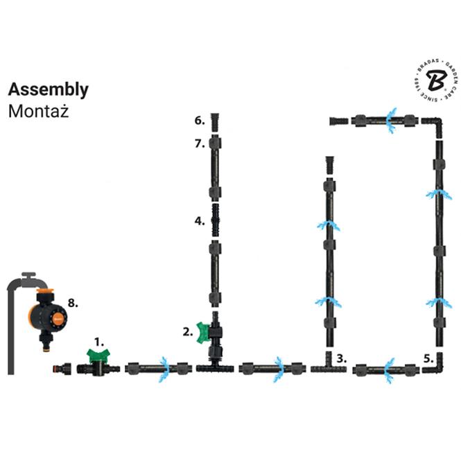 Tropfbewässerung-Set Water Flow Drip DSWWF50-SET22