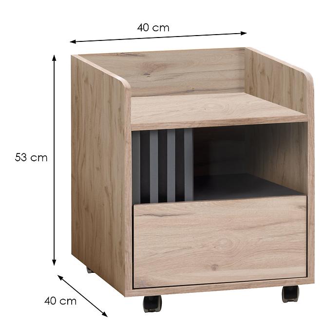 Container AL10 Eiche estana helle/Anthrazit