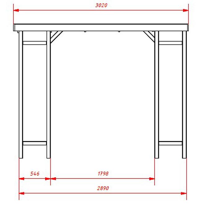 Pavillon Vitrum 289x289x231 cm