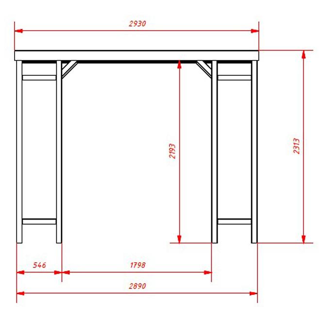 Pavillon Vitrum 289x289x231 cm