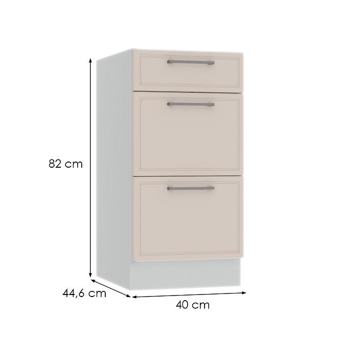 Küchenschrank Brit D40 S/3 beige