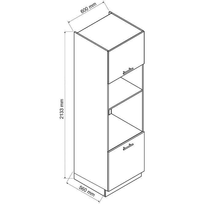 Küchenschrank Brit D60 PK MV/2133 beige