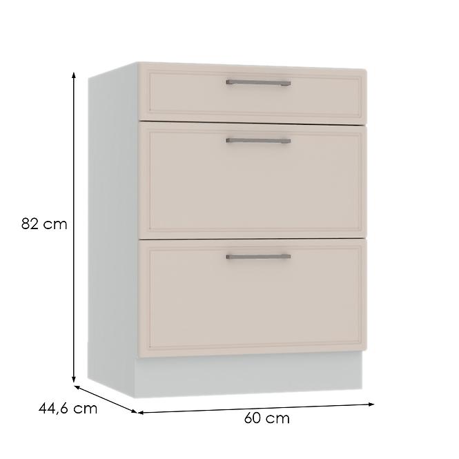 Küchenschrank Brit D60 S/3 beige