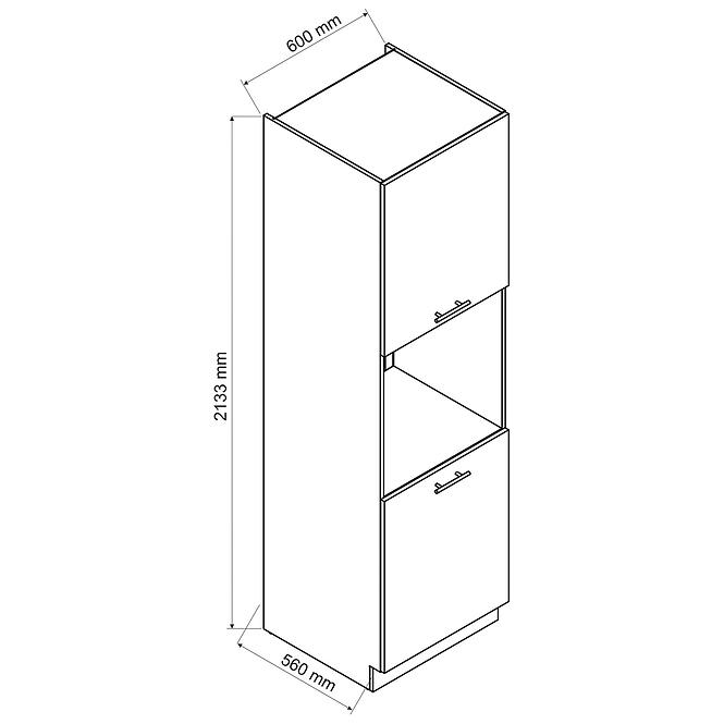 Küchenschrank Katrin D60 PK/2133 ziegelrot