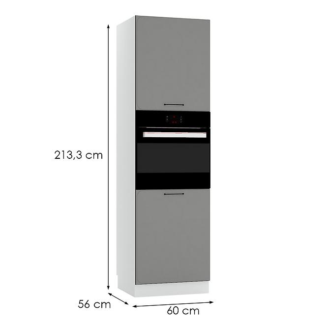 Küchenschrank Katrin D60 PK/2133 grau matt