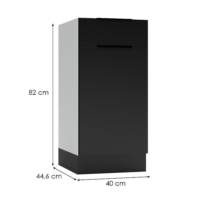 Küchenschrank Mina D40 S/1 schwarz