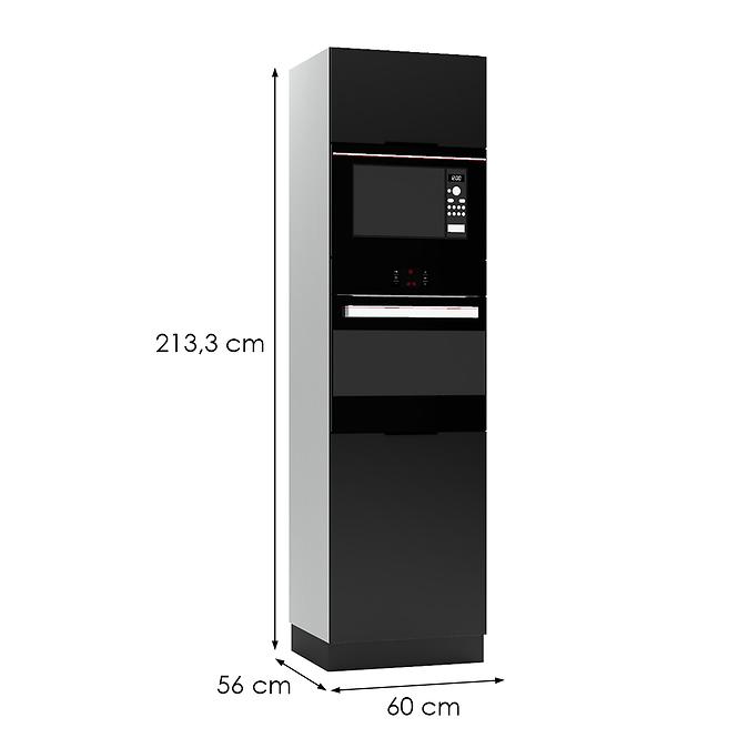 Küchenschrank Mina D60 PK MV/2133 schwarz