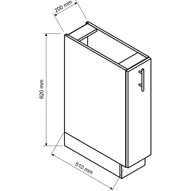 Küchenschrank Sonja D20 cargo beige