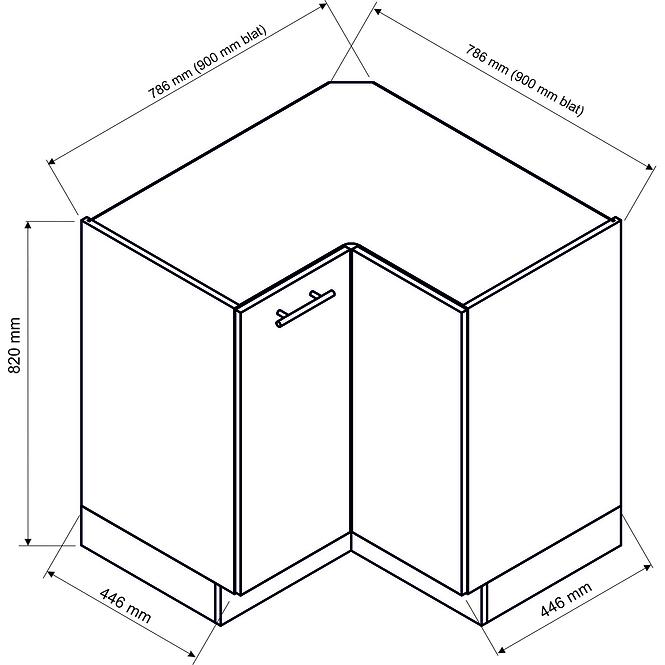 Küchenschrank Sonja DRP beige