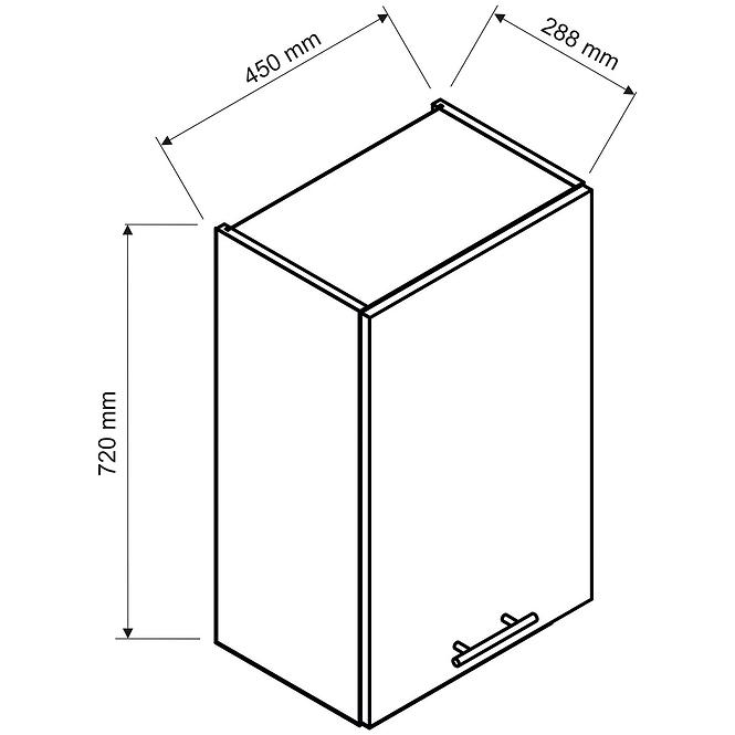 Küchenschrank Brit W45 beige