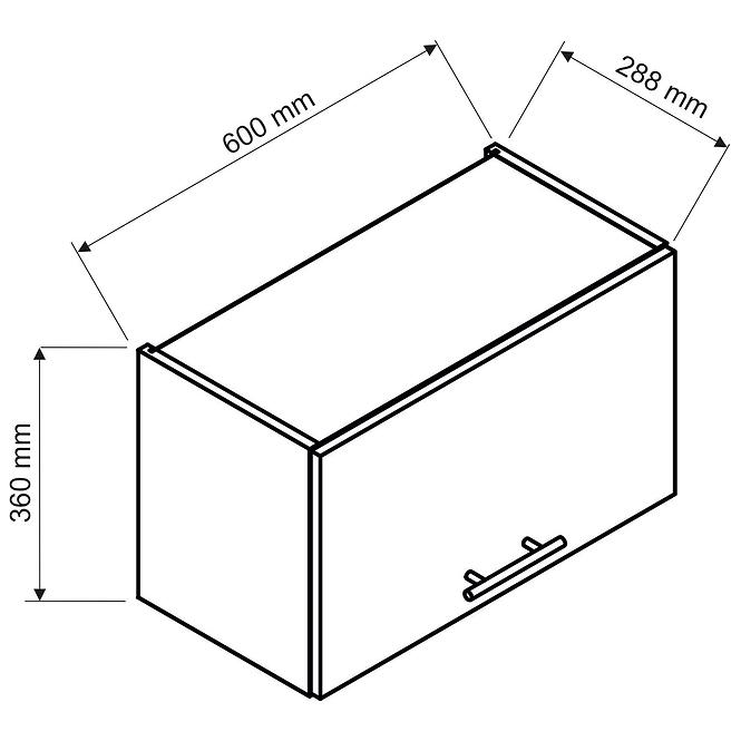 Küchenschrank Brit W60 OKGR beige